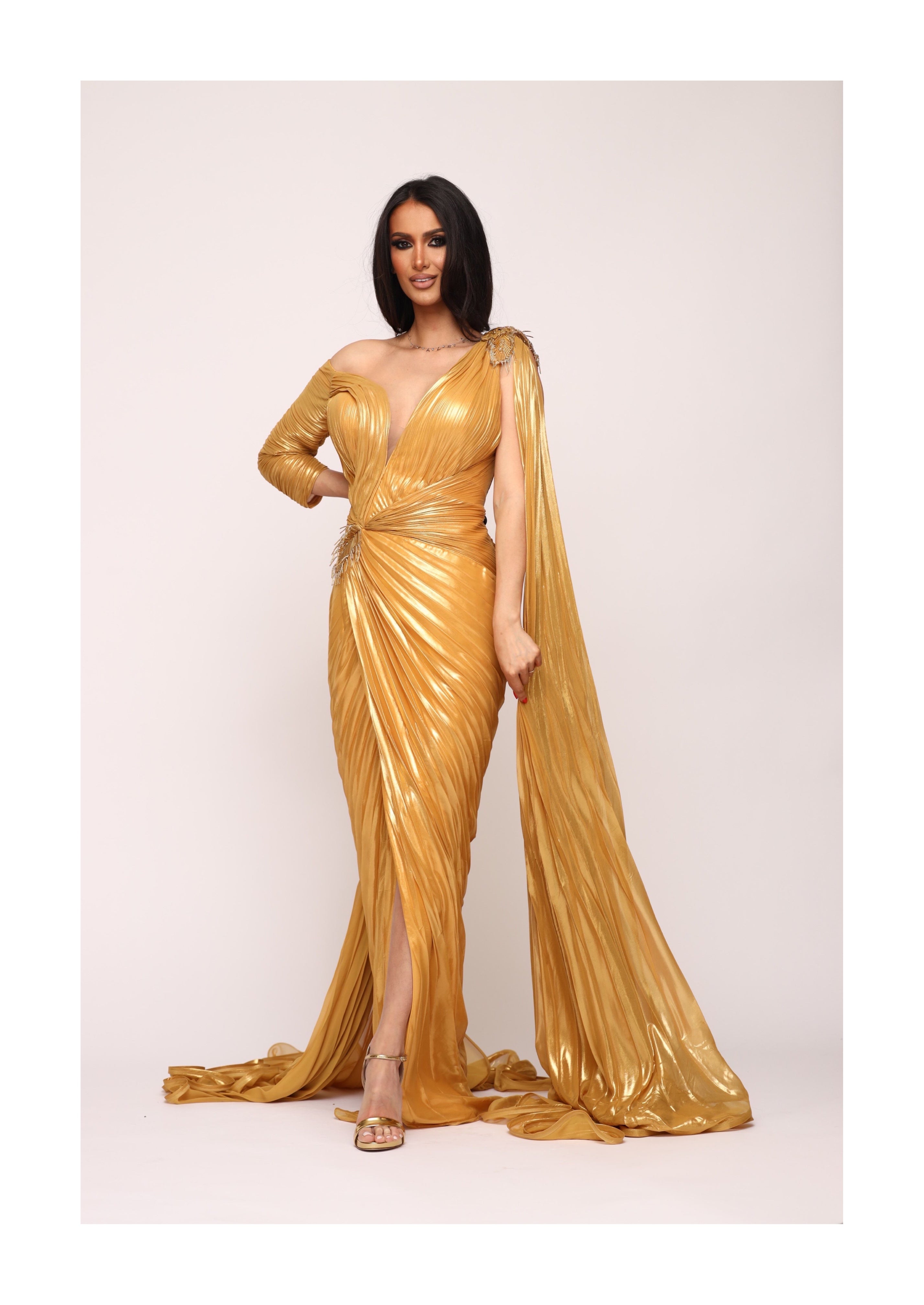 Gold Diana Dress